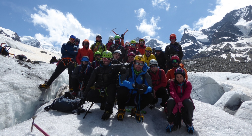 57 Corso di Alpinismo. 3 6 2018 Ghiacciaio Morteratsch