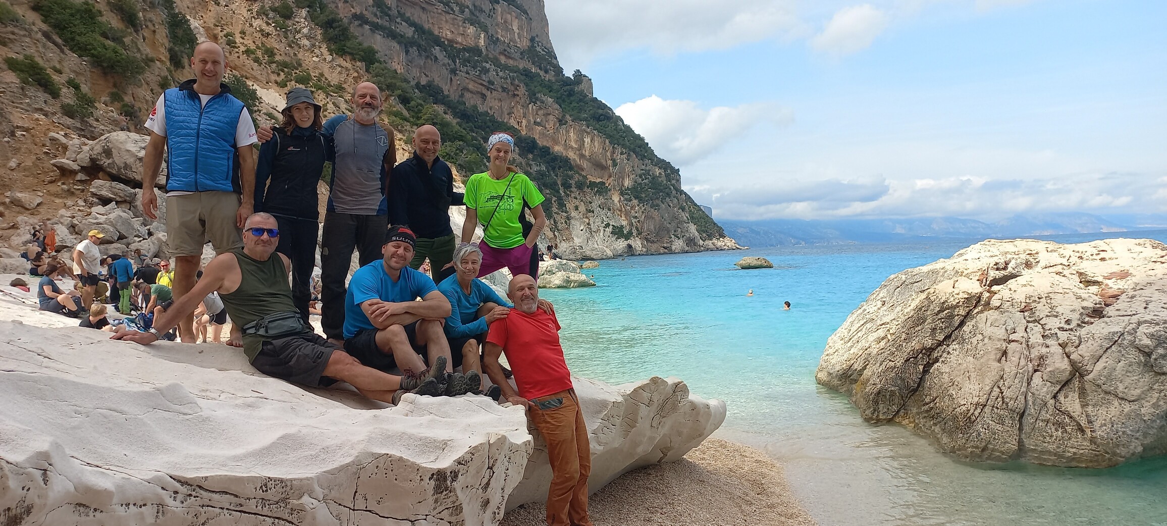Gruppo a Cala Sisine
